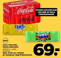 Netto Coca-Cola eller Fanta sodavand tilbud