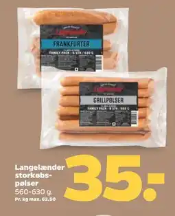 Netto Langelænder storkøbspølser tilbud