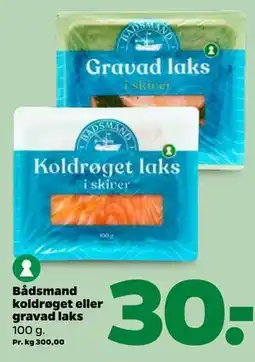 Netto Bådsmand koldrøget eller gravad laks tilbud