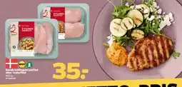 Netto Dansk kyllingebrystfilet eller -inderfilet tilbud