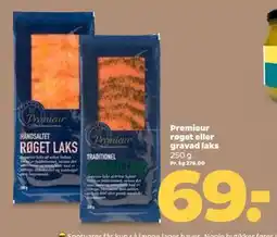 Netto Premieur røget eller gravad laks tilbud