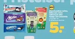 Netto Munchmallow snitte, Milka bar, Oreo milksnack eller Happy Zoo smoothie tilbud