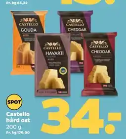 Netto Castello hård ost tilbud
