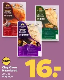 Netto Clay Oven Naan brød tilbud