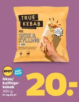 Netto Okse/ kyllingekebab tilbud