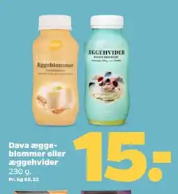 Netto Dava æggeblommer eller æggehvider tilbud