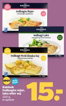 Netto Rahbek indbagte rejer, laks eller sej tilbud