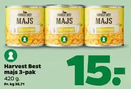 Netto Harvest Best majs 3-pak tilbud