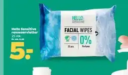 Netto Hello Sensitive renseservietter tilbud