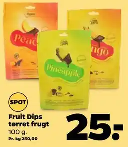 Netto Fruit Dips tørret frugt tilbud