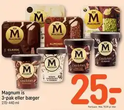 REMA 1000 Magnum is 3-pak eller bæger tilbud
