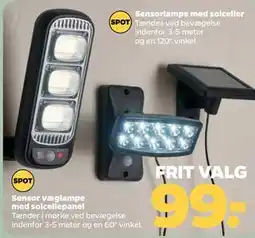 Netto Sensor væglampe med solcellepanel tilbud