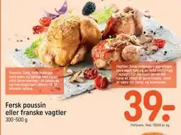 REMA 1000 Fersk poussin eller franske vagtler tilbud