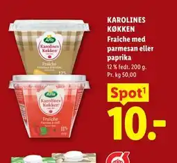 Lidl KAROLINES KØKKEN Fraiche med parmesan eller paprika tilbud