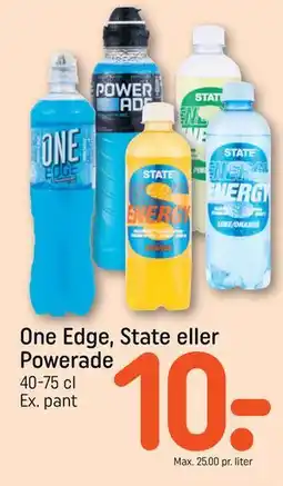 REMA 1000 One Edge, State eller Powerade tilbud