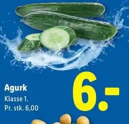 Lidl Agurk tilbud