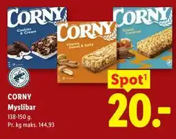 Lidl CORNY Myslibar tilbud