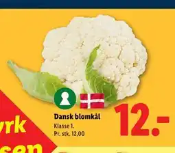 Lidl Dansk blomkål tilbud