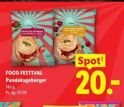 Lidl FOOD FESTIVAL Pandekageburger tilbud
