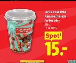 Lidl FOOD FESTIVAL Karamelliserede jordnødder tilbud