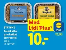 Lidl STRYHN'S Fransk eller grovhakket leverpostej, App-pris tilbud
