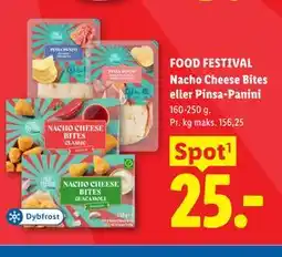 Lidl FOOD FESTIVAL Nacho Cheese Bites eller Pinsa-Panini tilbud