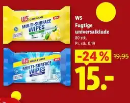 Lidl W5 Fugtige universalklude tilbud