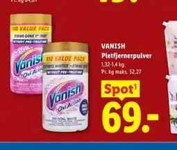 Lidl VANISH Pletfjernerpulver tilbud