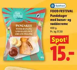 Lidl FOOD FESTIVAL Pandekager med banan- og nøddecreme tilbud