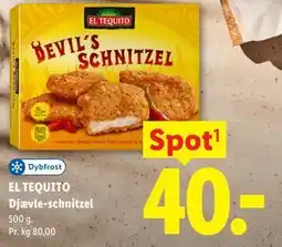 Lidl EL TEQUITO Djævle-schnitzel tilbud