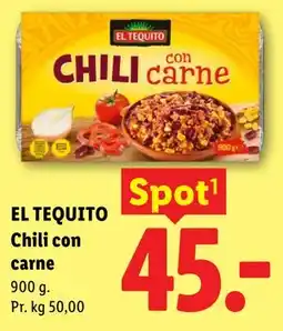 Lidl EL TEQUITO Chili con carne tilbud