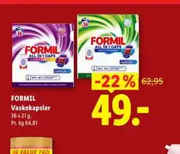Lidl FORMIL Vaskekapsler tilbud