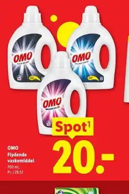 Lidl OMO Flydende vaskemiddel tilbud