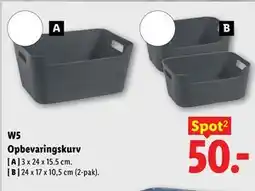 Lidl W5 Opbevaringskurv tilbud