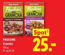 Lidl PAULUNS Granola tilbud