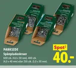 Lidl PARKSIDE Spånpladeskruer tilbud