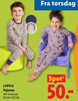 Lidl LUPILU Pyjamas tilbud
