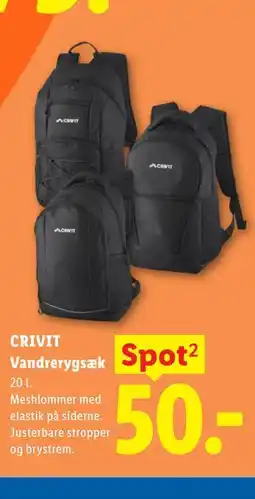 Lidl CRIVIT Vandrerygsæk tilbud
