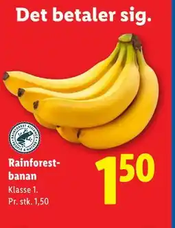 Lidl Rainforest-banan tilbud