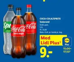 Lidl COCA-COLA/SPRITE Sodavand, App-pris tilbud