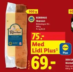 Lidl RIBERHUS Skæreost tilbud