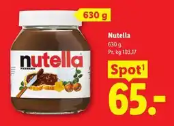Lidl Nutella tilbud