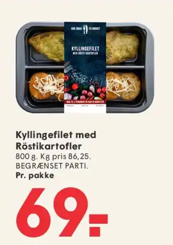 Kyllingefilet med Røstikartofler