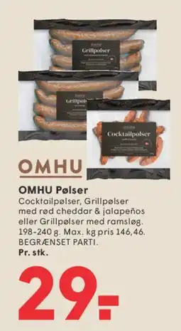 SPAR OMHU Pølser tilbud