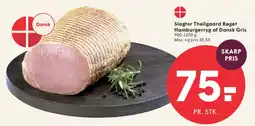 SPAR Slagter Theilgaard Røget Hamburgerryg af Dansk Gris tilbud