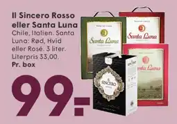SPAR Il Sincero Rosso eller Santa Luna tilbud
