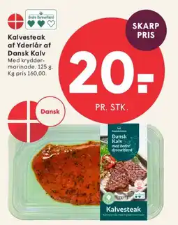 SPAR Kalvesteak (Dansk Kalv) tilbud