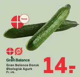 SPAR Grøn Balance Dansk Økologisk Agurk tilbud