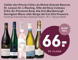 SPAR Cellier des Princes Côtes de Rhône / Dr. Loosen / Villa del Rose / Kio Ora / Borgo del Col Alto tilbud