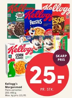 SPAR Kellogg's Morgenmad tilbud